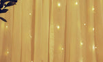 300 LEDs Window Curtain Fairy Lights 8 Modes and Remote Control