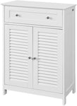 Freestanding Storage Cabinet With Doors/Drawer