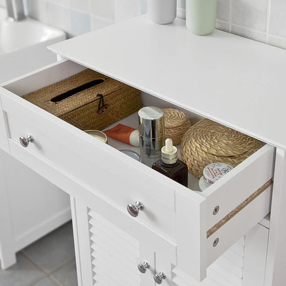 Freestanding Storage Cabinet With Doors/Drawer