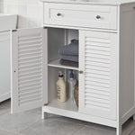 Freestanding Storage Cabinet With Doors/Drawer