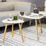 Set Of 2 White Side Nesting Tables