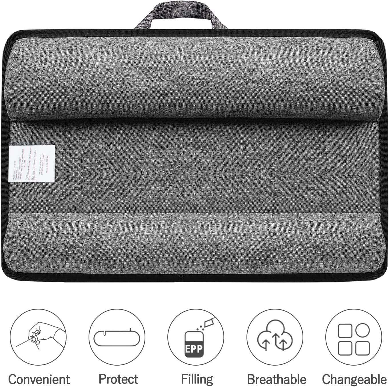 Portable Laptop Desk With Device Ledge, Mouse Pad, And Phone Holder (Silver, 40Cm)