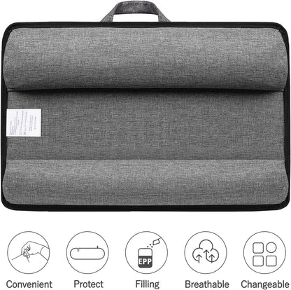 Portable Laptop Desk With Device Ledge, Mouse Pad, And Phone Holder (Silver, 40Cm)