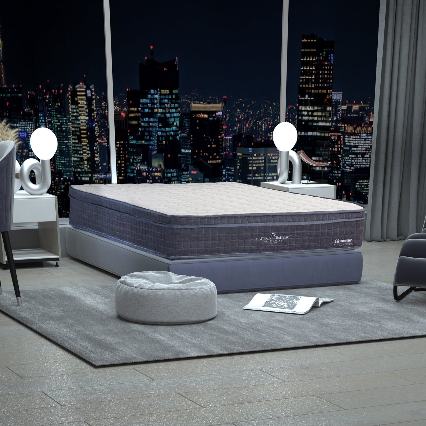 Natural Latex Foam 7 Zone Pocket Spring Mattress-S/D/Q/K/KS