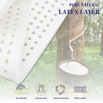 Natural Latex Foam 7 Zone Pocket Spring Mattress-S/D/Q/K/KS