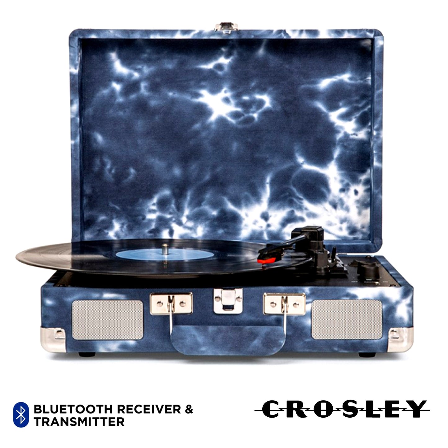 Cruiser Plus Bluetooth Turntable 3 Speed Indigo Blue