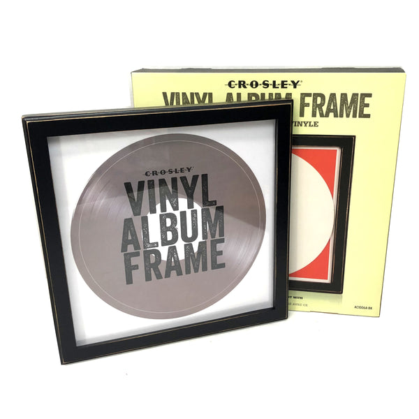  Lp Vinyl Record Wall Display Wood Frame - Black