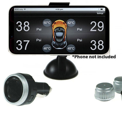 Diy Bt Wireless Car Tyre Pressure Monitor Monitoring System App Control