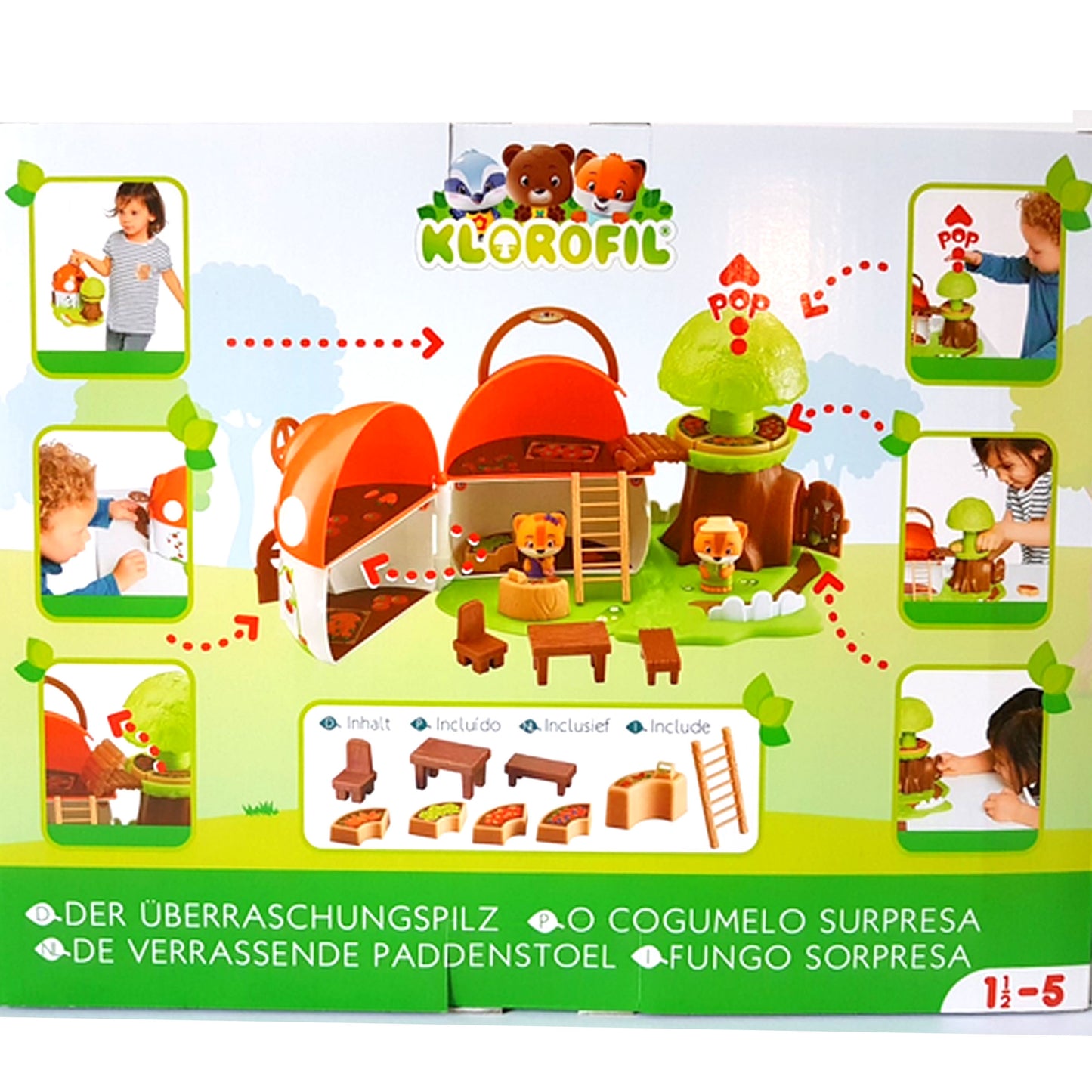 Klorofil The Mushroom Surprise Shop House With Figure