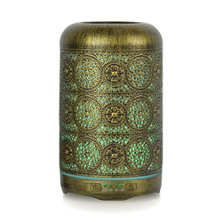 260Ml Metal Essential Oil And Aroma Diffuser-Vintage Gold
