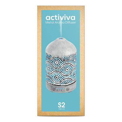 100Ml Metal Essential Oil And Aroma Diffuser-Vintage White
