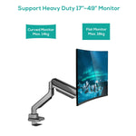 Heavy Duty Single Monitor Screen Gas Spring Monitor Arm