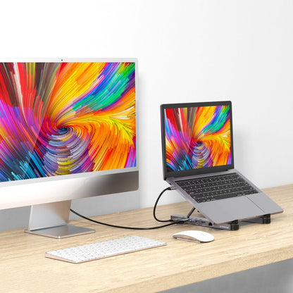 Stage P5 Portable Laptop Stand With Usb-C Docking Station - Space Grey