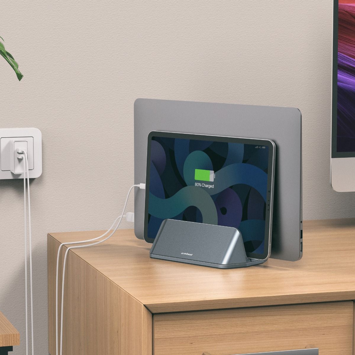 Stage S5 Adjustable Dual Bay Tablet, Laptop And Macbook Vertical Stand