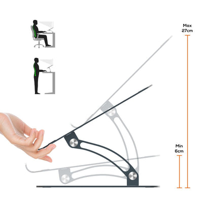 Mbeat Stage S6 Adjustable Elevated Laptop And Macbook Stand