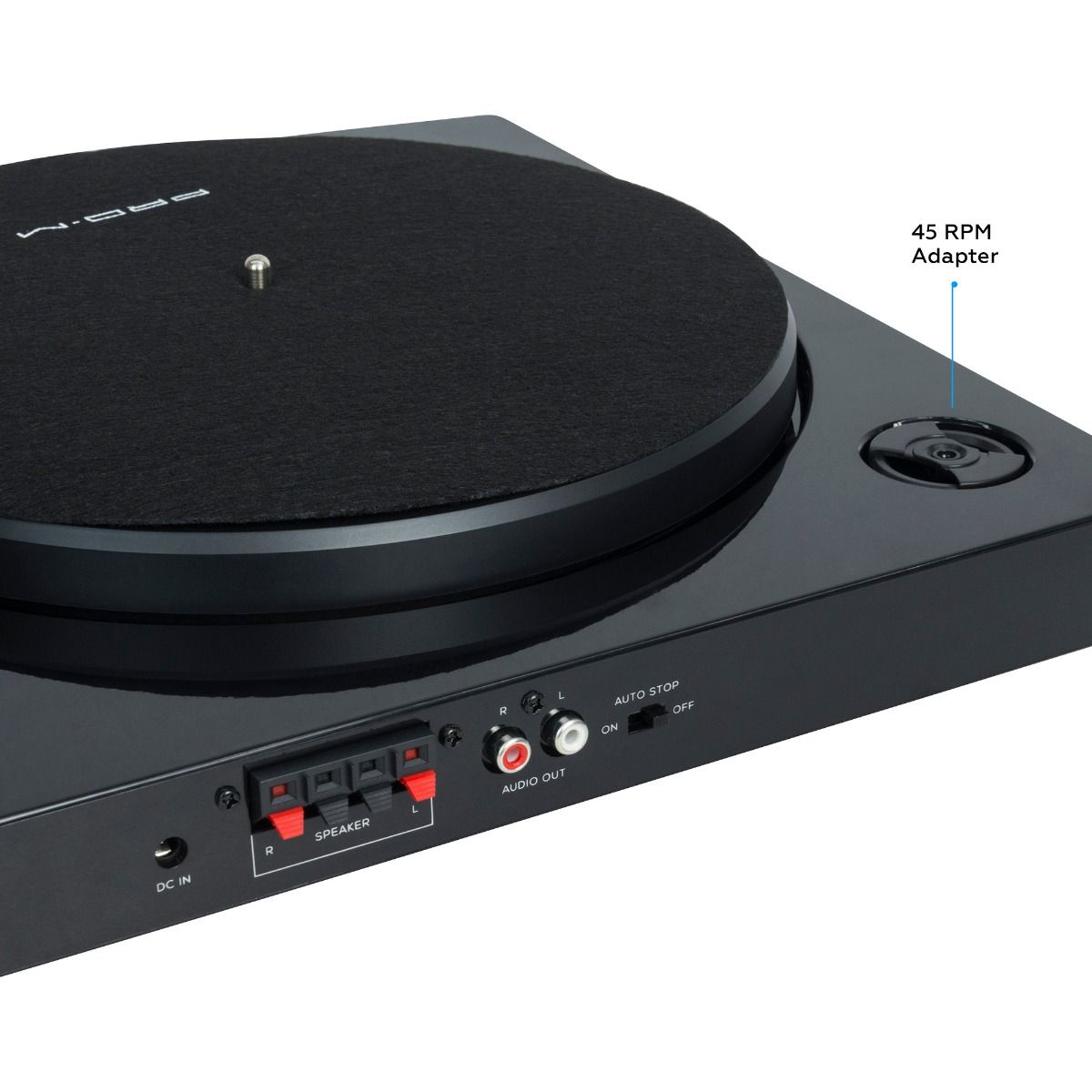Pro-M Turntable with Bluetooth Speakers Black
