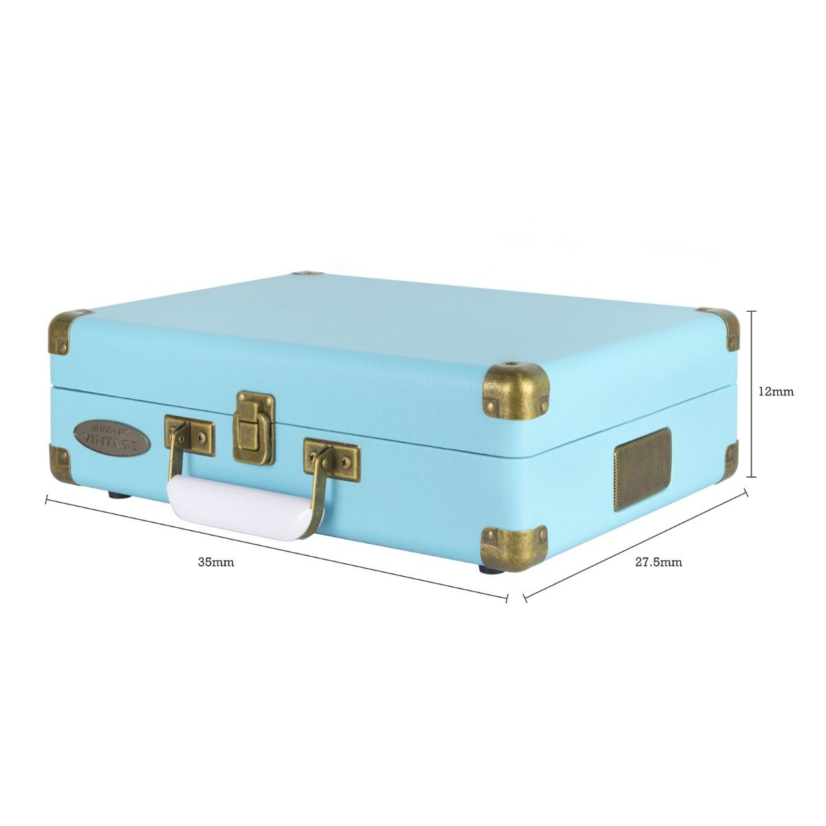 Mbeat Woodstock Ii Sky Blue Retro Bluetooth (Tx/Rx) Turntable