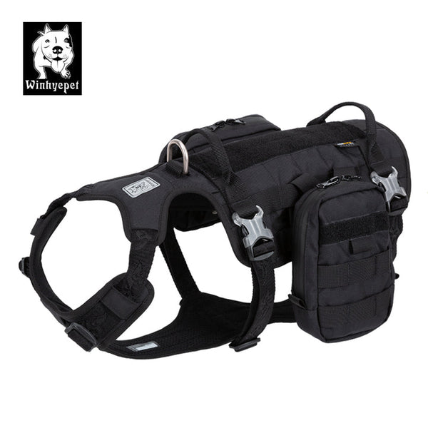  Whinhyepet Military Harness Black Xl