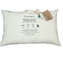 Organic Cotton Covered Pillow With Repreve