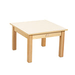 Kids Birch and White Rectangular Table