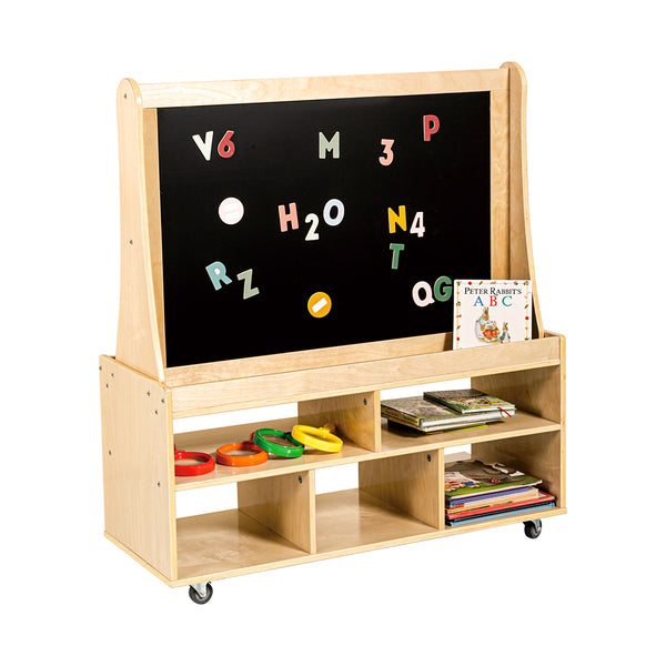  Kids Magnetic Standing Easel White and Black Board