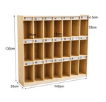 21 Cubbies Bag Locker Storage Cabinet