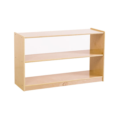 2 Shelf Wooden Storage Cabinet Open Back H60.5cm