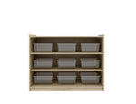 Kids 3 Shelf Wooden Bookcase Organiser Storage - H76cm