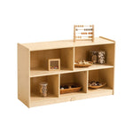 5 Cubby Cabinet Kids Bookshelf Organiser Storage - H60.5cm