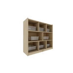 8 Cubby Cabinet Kids Bookshelf Organiser Storage - H91cm