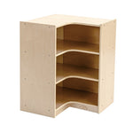 Kids 3 Shelf Corner Storage Cabinet - H76cm