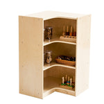 Kids 3 Shelf Corner Storage Cabinet - H91cm