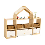 Kids Room Divider Bookcase Display Unit With Drawer