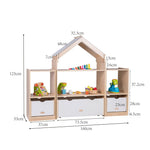 Kids Room Divider Bookcase Display Unit With Drawer