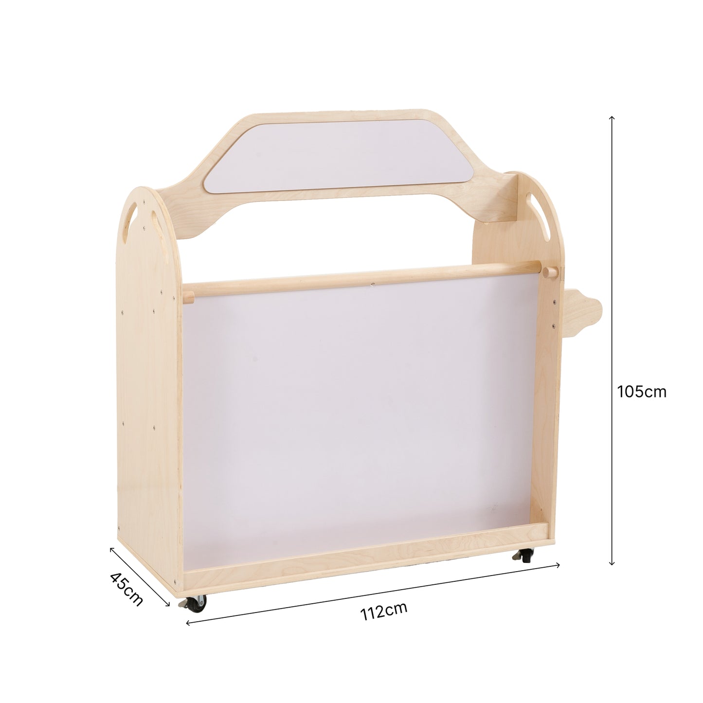STEAM Trolley 3-in-1 Mobile Shelf Cabinet With 9 Storage Boxes