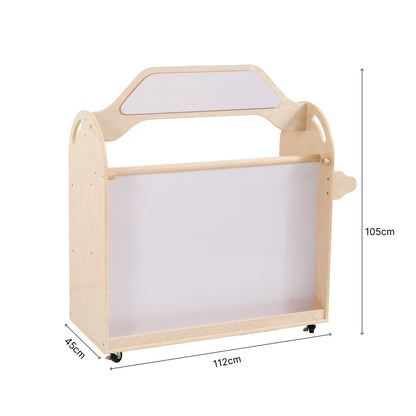 STEAM Trolley 3-in-1 Mobile Shelf Cabinet With 9 Storage Boxes