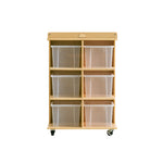 6 Tray Storage Cabinet With Castors