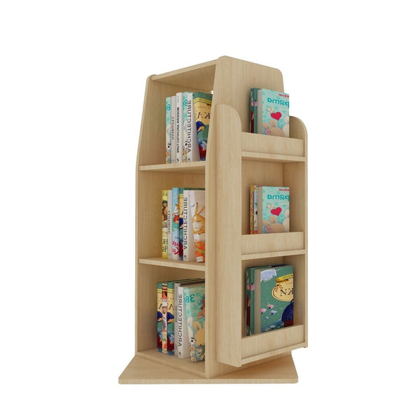  Kids Wooden Revolving Bookcase Bookstand - H100cm