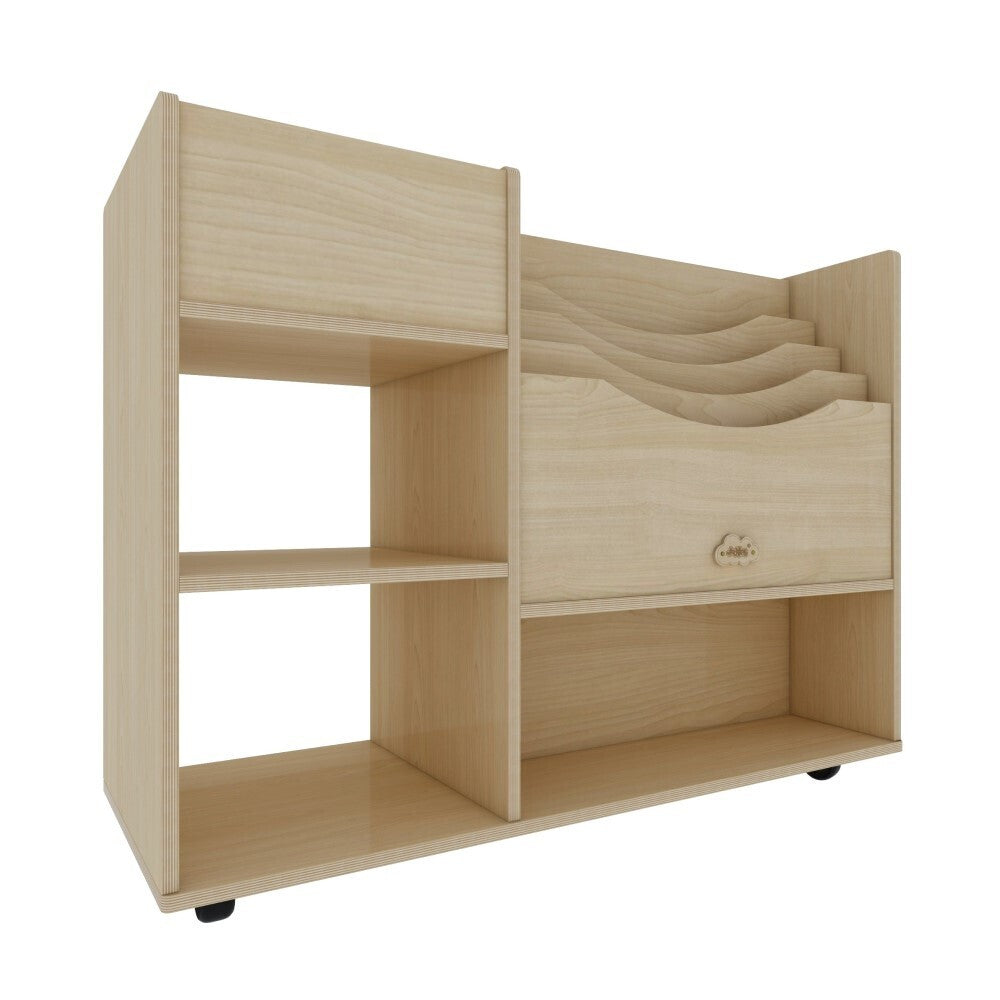 Wooden Art Craft Material Storage Cabinet Trolley