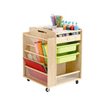 Jooyes Craft Material Wooden Storage Trolley