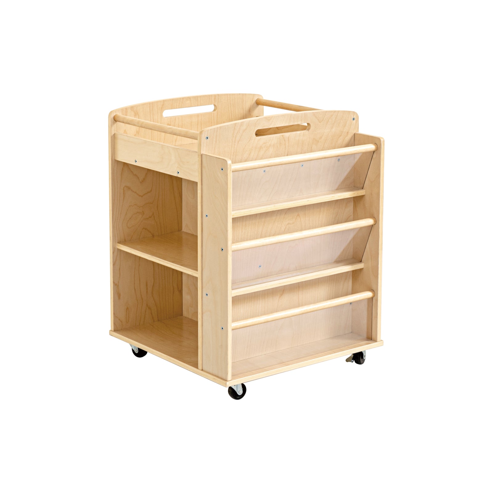 Wooden Art Craft Material Storage Trolley 