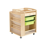 Jooyes Craft Material Wooden Storage Trolley