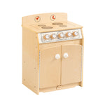 Kids Wooden Play Kitchen Stove - H65cm