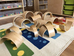 Wooden Arches and Tunnels Building Blocks Set 20pcs