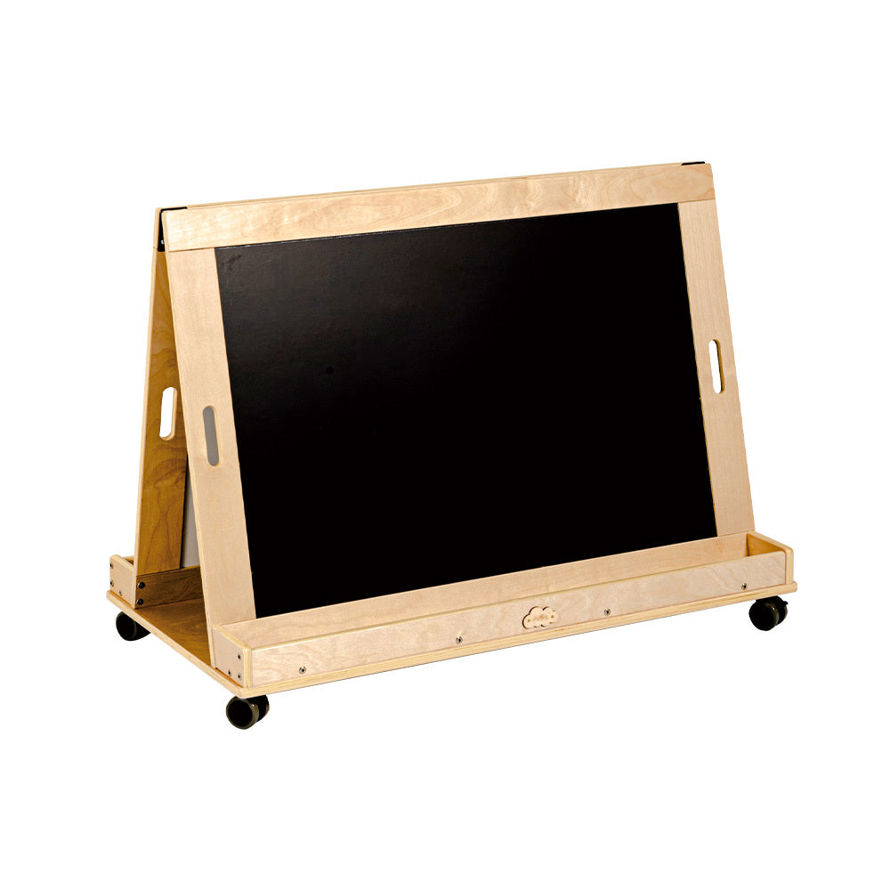  Kids Magnetic Standing Easel White and Black Board