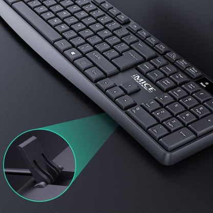 Wireless Keyboard And Mouse Combo 2.4Ghz Ergonomic Office 104 Keys