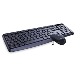 Wireless Keyboard And Mouse Combo 2.4Ghz Ergonomic Office 104 Keys