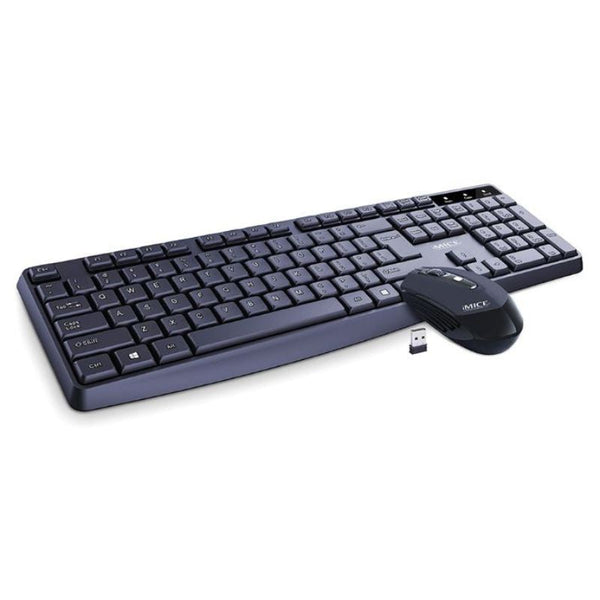  Wireless Keyboard And Mouse Combo 2.4Ghz Ergonomic Office 104 Keys