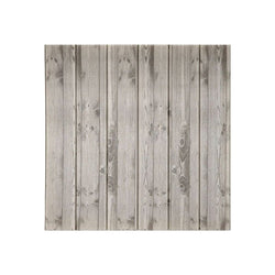 Decorative 3D Foam Wallpaper Panels Grey Wood Grain 10Pcs