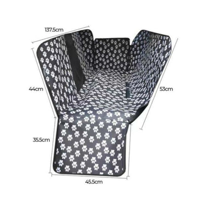 Waterproof Pet Car Seat Hammock with Mesh Window